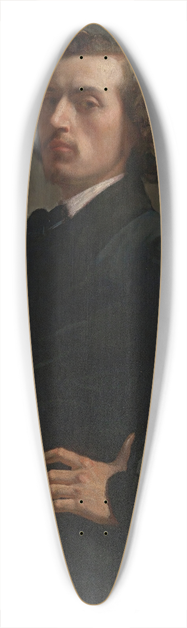 Lon Bonnat - Portrait Of Monsieur Allard 39.3 inch art pintail longboard deck