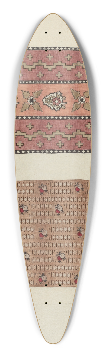 Lon Cronk - Printed Cotton 39.3 inch art pintail longboard deck