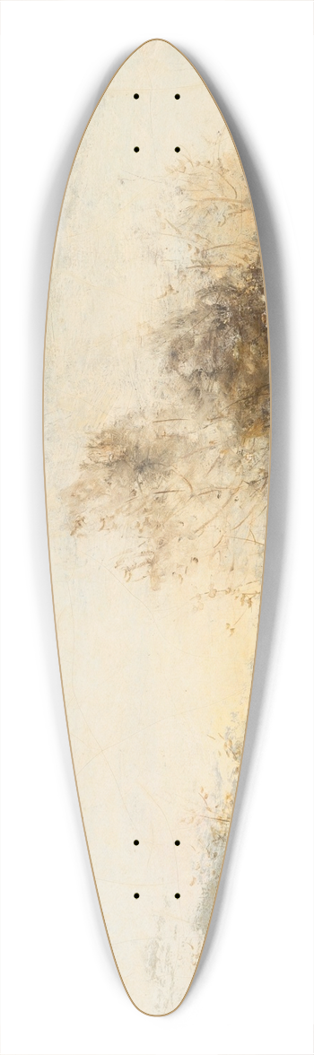 Lon-Germain Pelouse - Dawn over river 39.3 inch art pintail longboard deck