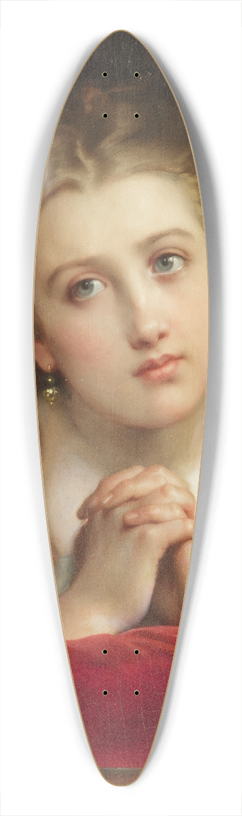 Lon-Jean-Basile Perrault - Les prires 39.3 inch art pintail longboard deck