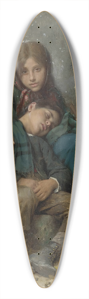 Lon-Jean-Basile Perrault - Out In The Cold 39.3 inch art pintail longboard deck