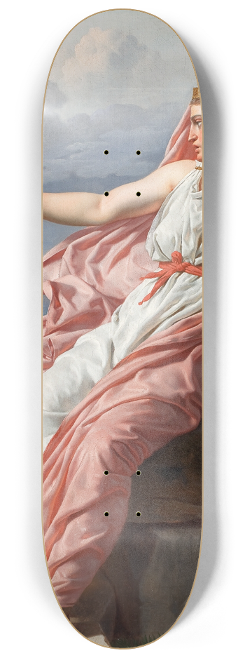 Christoffer Wilhelm Eckersberg - Alcyones Farewell to her Husband. From Ovids Metamorphoses, Song XI 8.25 inch art skate deck