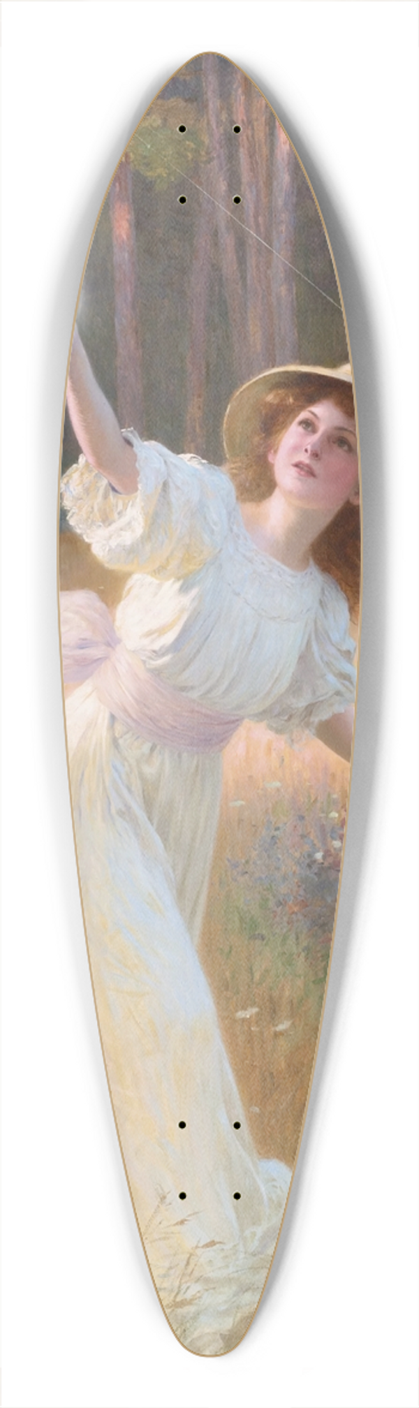 Lopold-Franz Kowalski - A Game of Diabolo 39.3 inch art pintail longboard deck