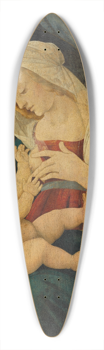 Lorenzo di Credi - Virgin and Child 39.3 inch art pintail longboard deck