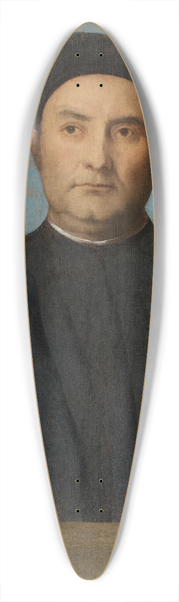 Lorenzo Lotto - Portrait Of A Jeweler, Probably Giovanni Pietro Crivelli 39.3 inch art pintail longboard deck