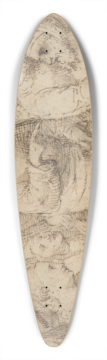 Lorenzo Lotto - Raising of Lazarus 39.3 inch art pintail longboard deck