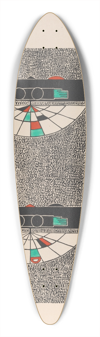Lothar Schreyer - Geliebte Mutter 39.3 inch art pintail longboard deck