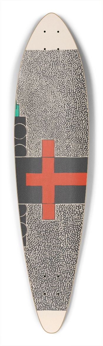 Lothar Schreyer - Mann 39.3 inch art pintail longboard deck