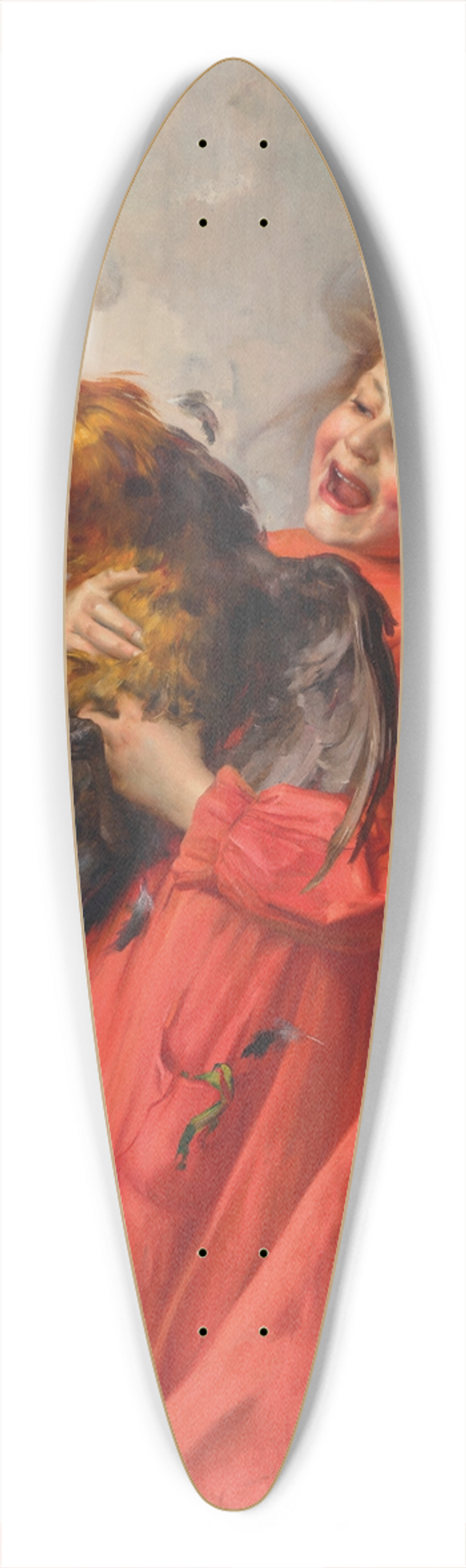 Louis Adolphe Tessier - Caught 39.3 inch art pintail longboard deck