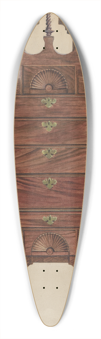 Louis Annino - Highboy 39.3 inch art pintail longboard deck
