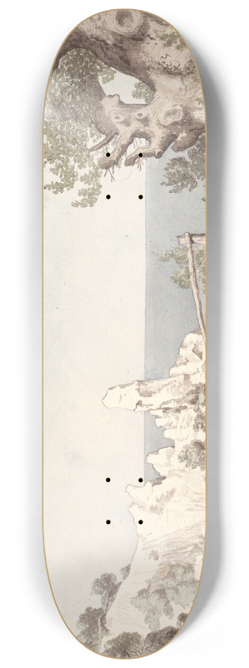 Christoffer Wilhelm Eckersberg - Udsigt fra Mns Klint ved Sommerspiret 8.25 inch art skate deck