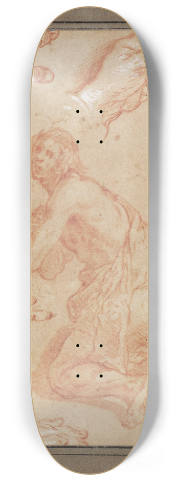 Abraham Bloemaert - Studies of Hands 8.25 inch art skate deck