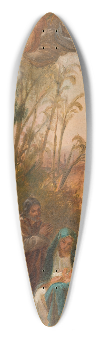Louis-Antoine-Lon Riesener - Le repos pendant la fuite en Egypte 39.3 inch art pintail longboard deck