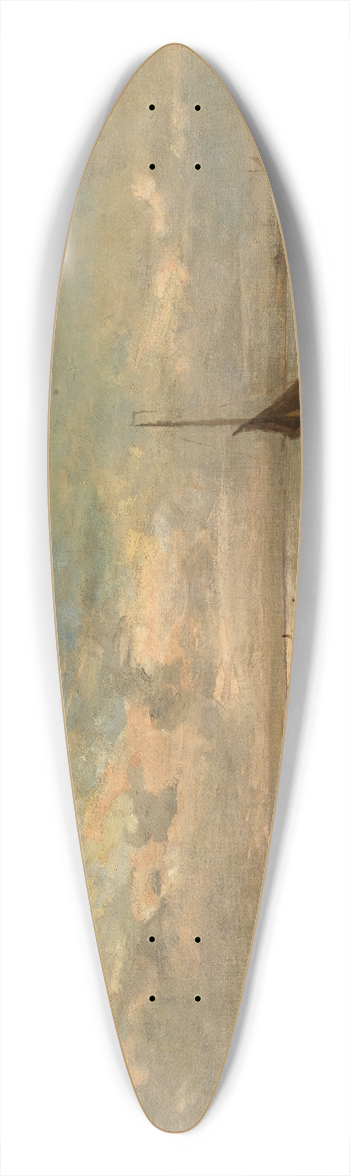 Louis Artan - Seascape 39.3 inch art pintail longboard deck