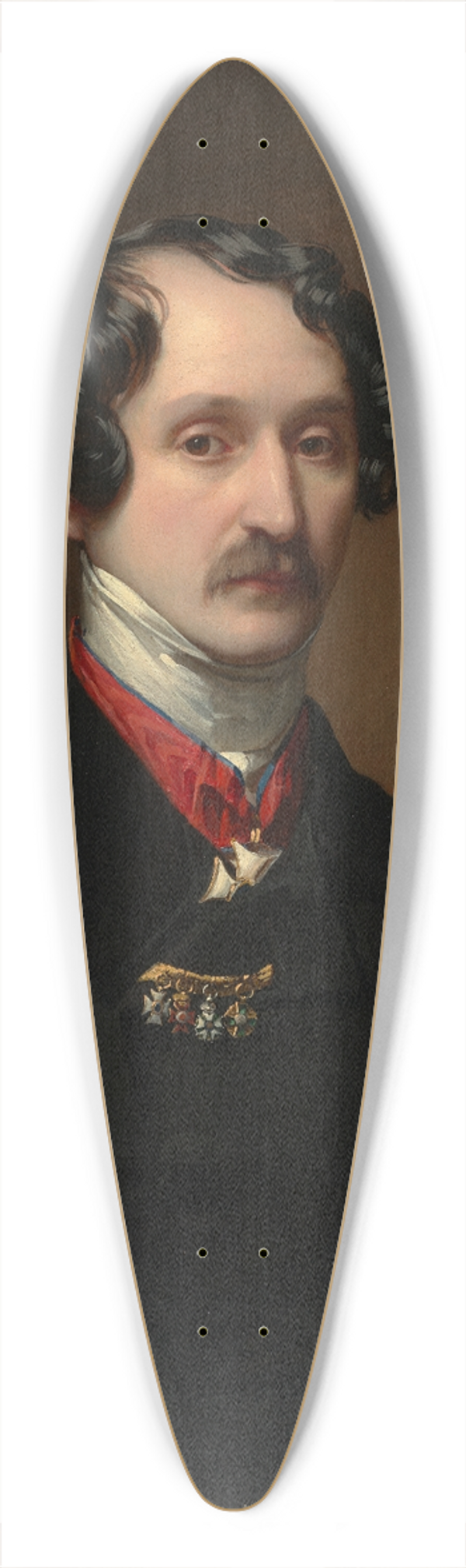 Louis Coblitz - Bildnis Ferdinand Allesina Freiherr von Schweitzer 39.3 inch art pintail longboard deck