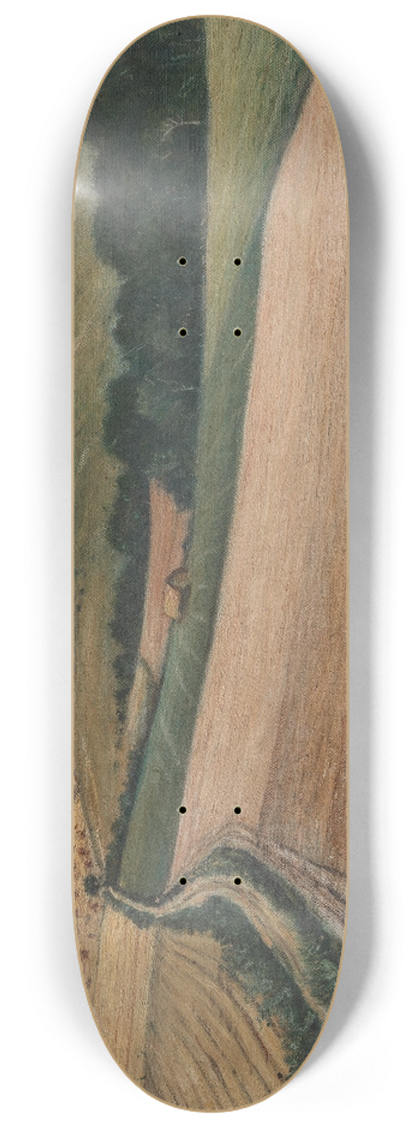 Christopher Richard Wynne Nevinson - The Peaceful Rhythms Of The Downs 8.25 inch art skate deck