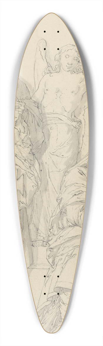 Louis-Felix de La Rue - The Prophets Hosea and Jonah 39.3 inch art pintail longboard deck