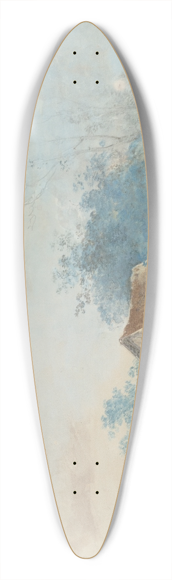 Louis Gabriel Moreau - Landscape 39.3 inch art pintail longboard deck