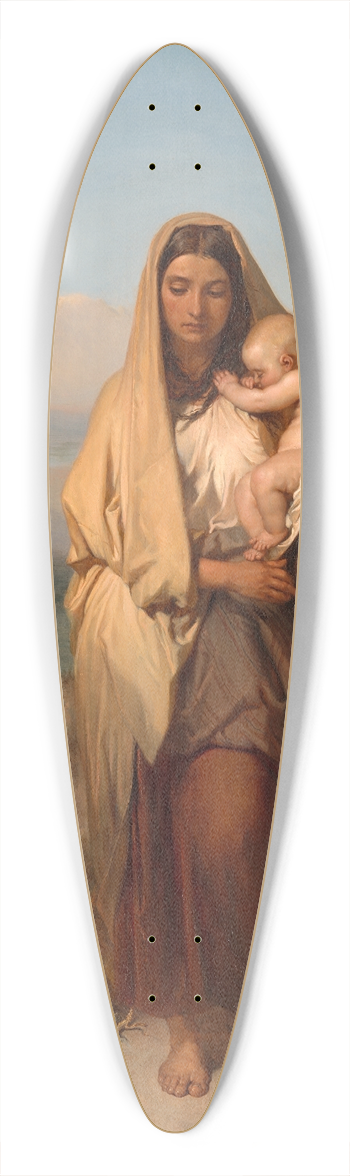 Louis Gallait - Abandoned 39.3 inch art pintail longboard deck