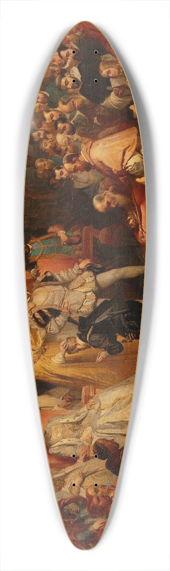 Louis Gallait - The abdication of Emperor Charles V in favor of his son Philip II . At Brussels, 25 October 1555 39.3 inch art pintail longboard deck