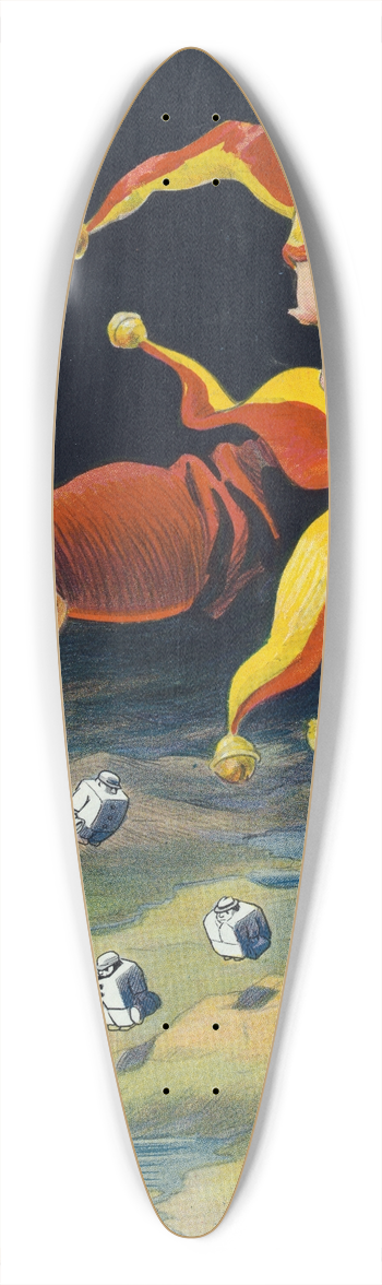 Louis Glackens - The annual scatter 39.3 inch art pintail longboard deck
