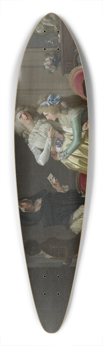 Louis Lopold Boilly - Les Malheurs de lamour (The Sorrows of Love) 39.3 inch art pintail longboard deck