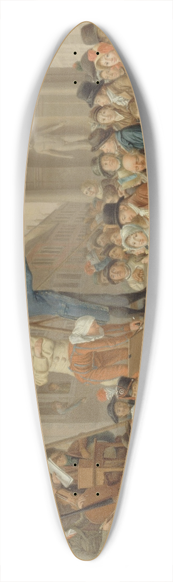 Louis Lopold Boilly - LEstrade 39.3 inch art pintail longboard deck