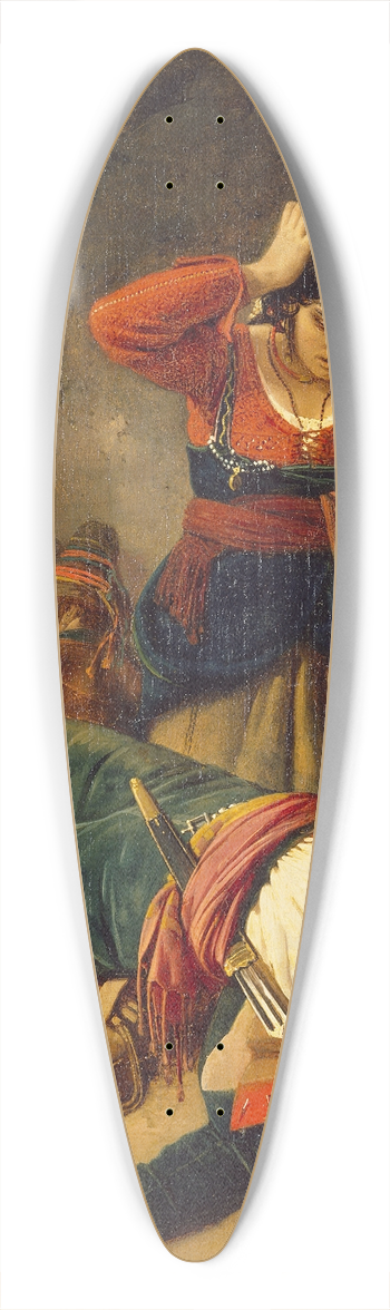 Louis Lopold Robert - The Death of the Brigand 39.3 inch art pintail longboard deck