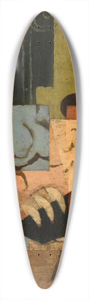Louis Marcoussis - Composition 39.3 inch art pintail longboard deck