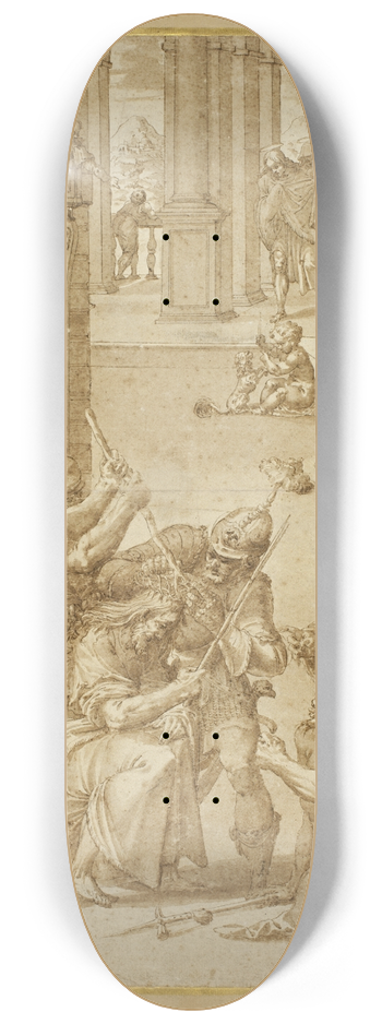 Christoph Schwarz - Crowning of Thorns 8.25 inch art skate deck