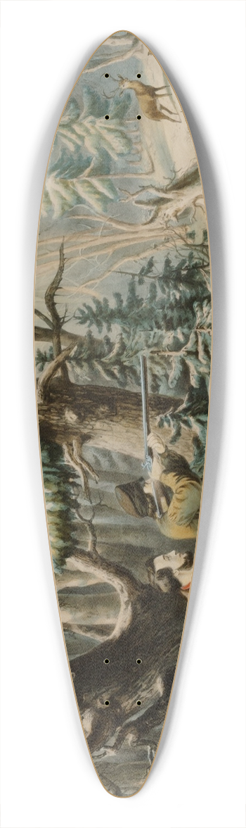 Louis Maurer - On The Shattagee 39.3 inch art pintail longboard deck