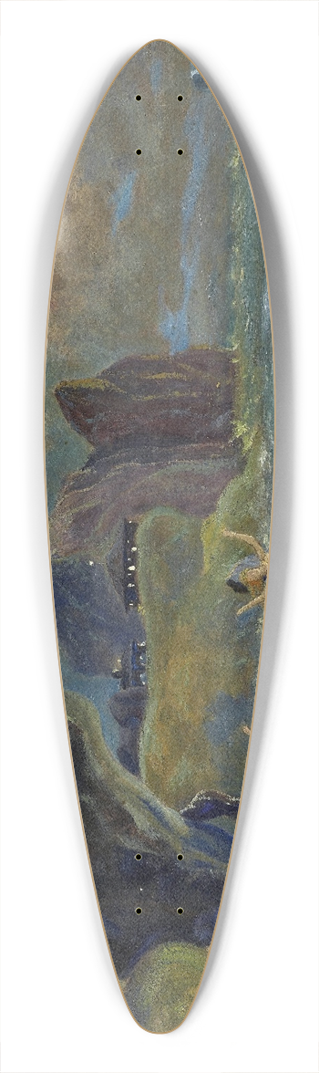 Louis Michel Eilshemius - Sirens of The Sea 39.3 inch art pintail longboard deck