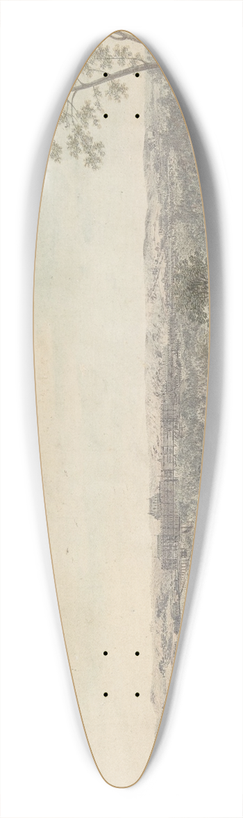 Louis Nicolas de Lespinasse - Versailles Seen from the Southwest 39.3 inch art pintail longboard deck