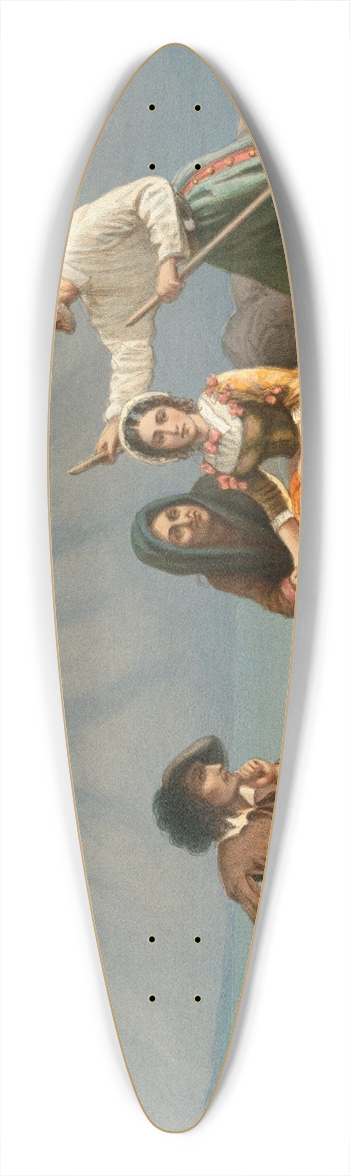 Louis Prang - The Betrothed 39.3 inch art pintail longboard deck