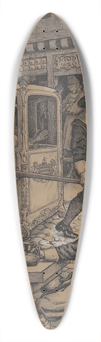 Louis Rhead - Envy 39.3 inch art pintail longboard deck