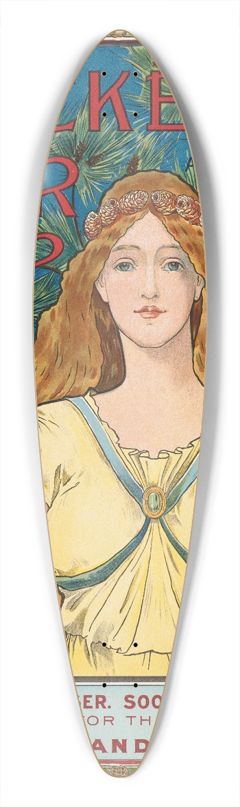 Louis Rhead - Packers tar soap 39.3 inch art pintail longboard deck