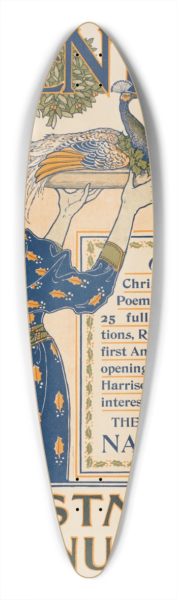 Louis Rhead - The century, Christmas number 39.3 inch art pintail longboard deck