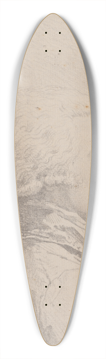 Louis Rolland Trinquesse - Profile Portrait of a Man 39.3 inch art pintail longboard deck