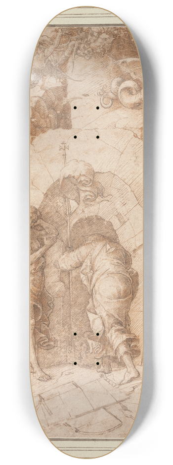 Circle of Andrea Mantegna - The Descent into Limbo 8.25 inch art skate deck