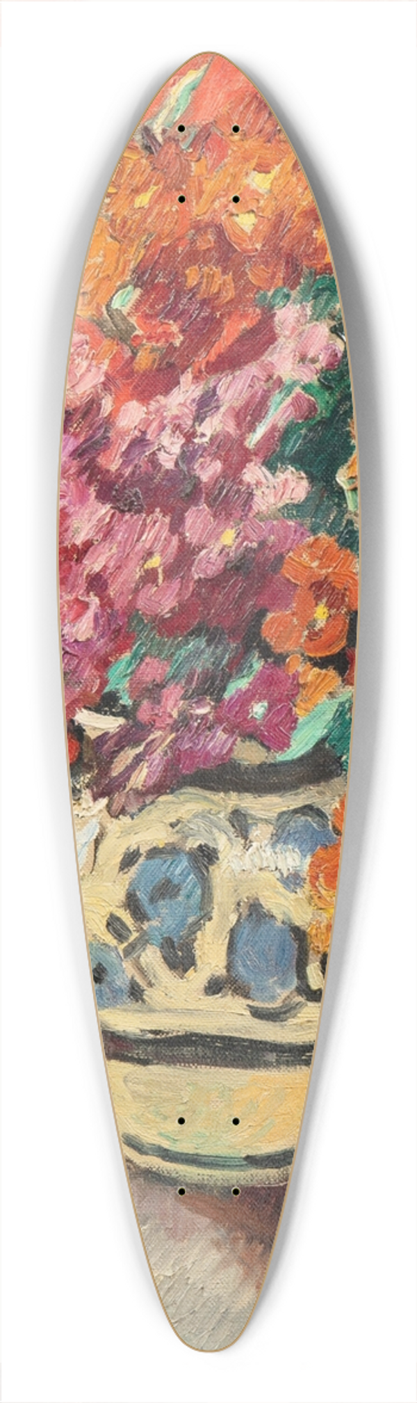 Louis Valtat - Vase de fleurs la draperie rouge 39.3 inch art pintail longboard deck