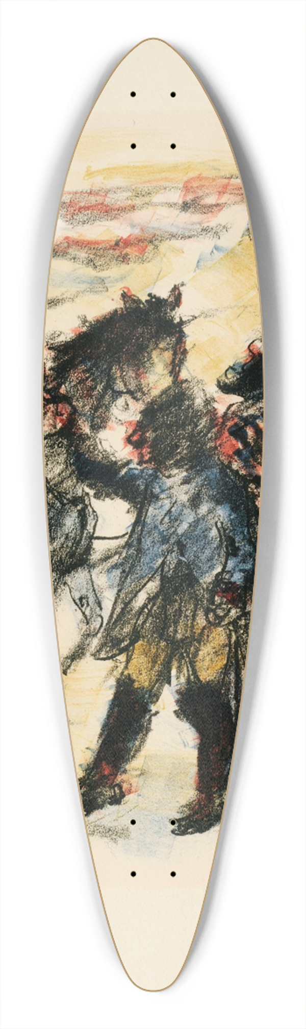 Lovis Corinth - Die Vereitelte Flucht 39.3 inch art pintail longboard deck