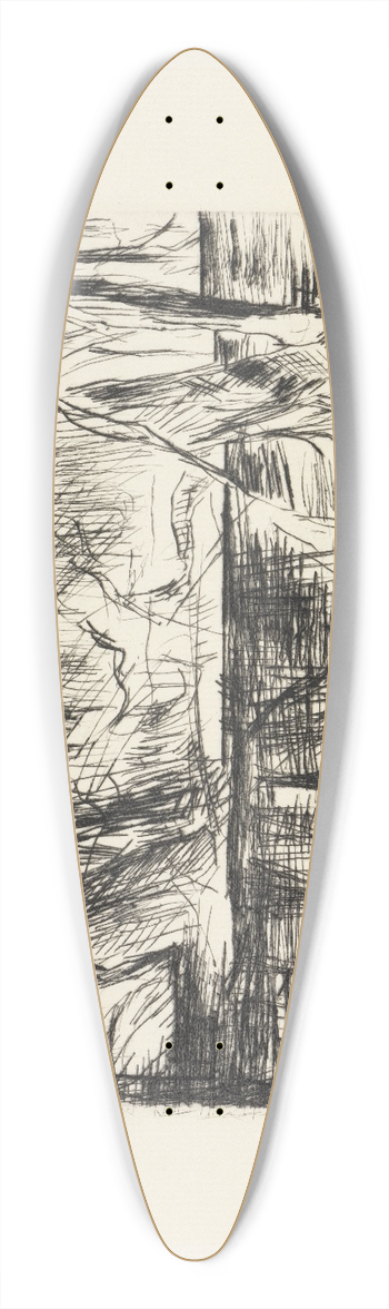 Lovis Corinth - Im Tiergarten 39.3 inch art pintail longboard deck