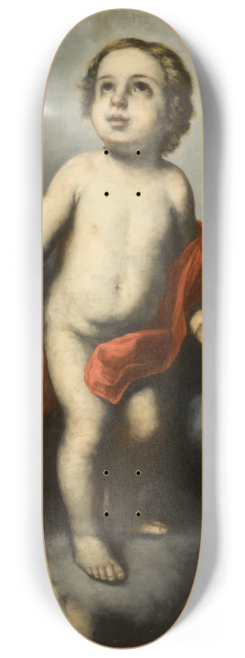 Circle of Bartolom Estban Murillo - The infant Christ holding an orb 8.25 inch art skate deck