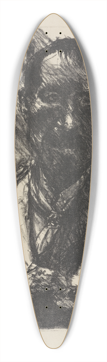 Lovis Corinth - Selbstbildnis 39.3 inch art pintail longboard deck