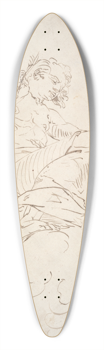 Luca Cambiaso - Saint John theEvangelist 39.3 inch art pintail longboard deck