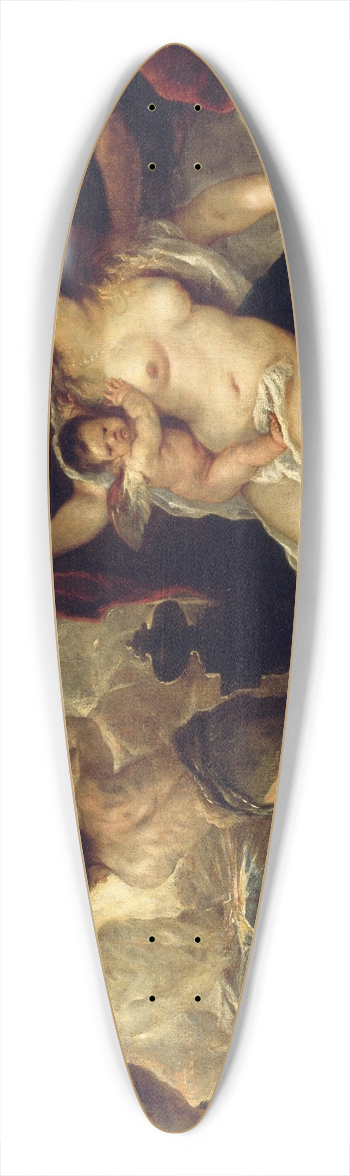 Luca Giordano - Venus, Mars and the Forge of Vulcan 39.3 inch art pintail longboard deck