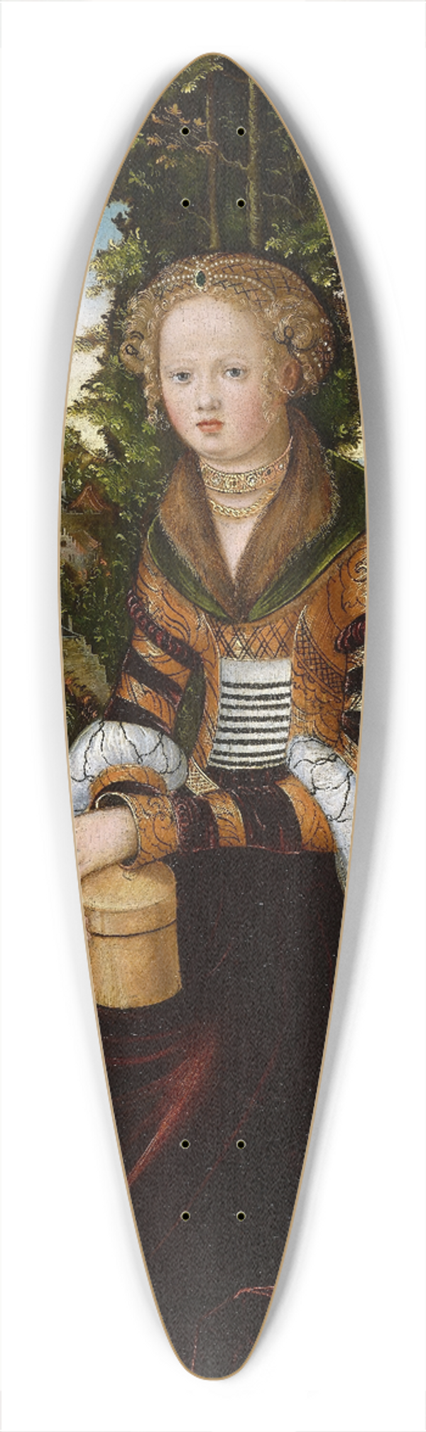 Lucas Cranach the Elder - The Magdalene 39.3 inch art pintail longboard deck