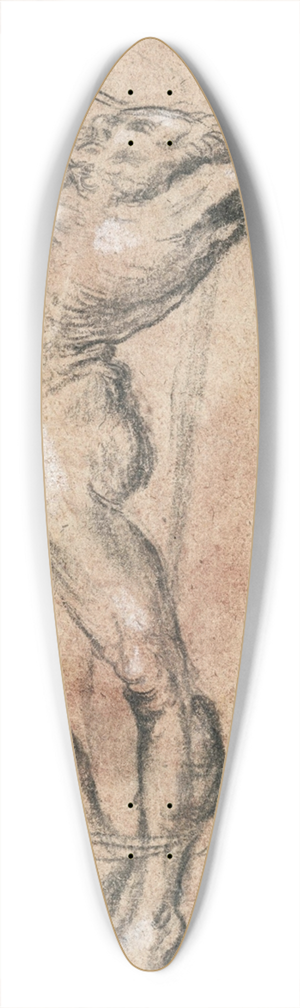 Lucas Cranach the Elder - Thief on the cross, facing left 39.3 inch art pintail longboard deck