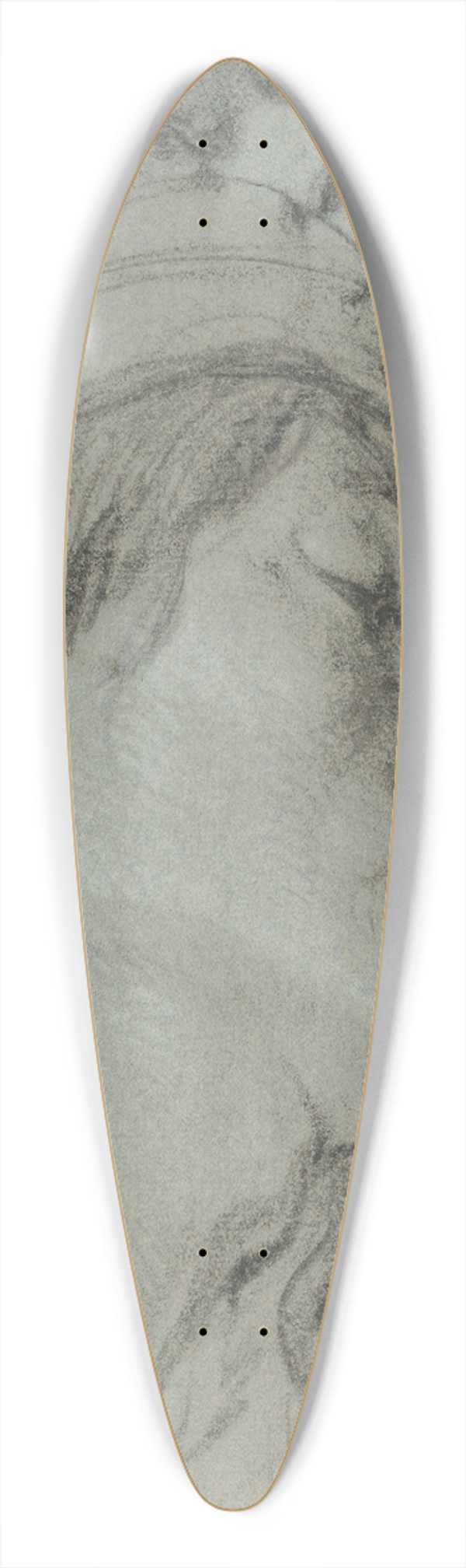 Lucas Franchoys the Younger - Head Studies of A Young Man Wearing a Hat and of a Black Man 39.3 inch art pintail longboard deck