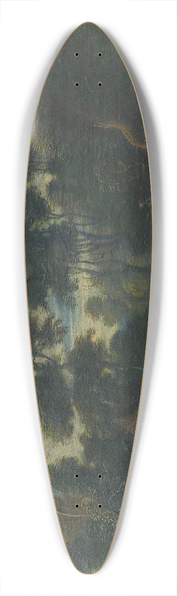 Lucas van Uden - A Landscape With Shepherds On A Path 39.3 inch art pintail longboard deck